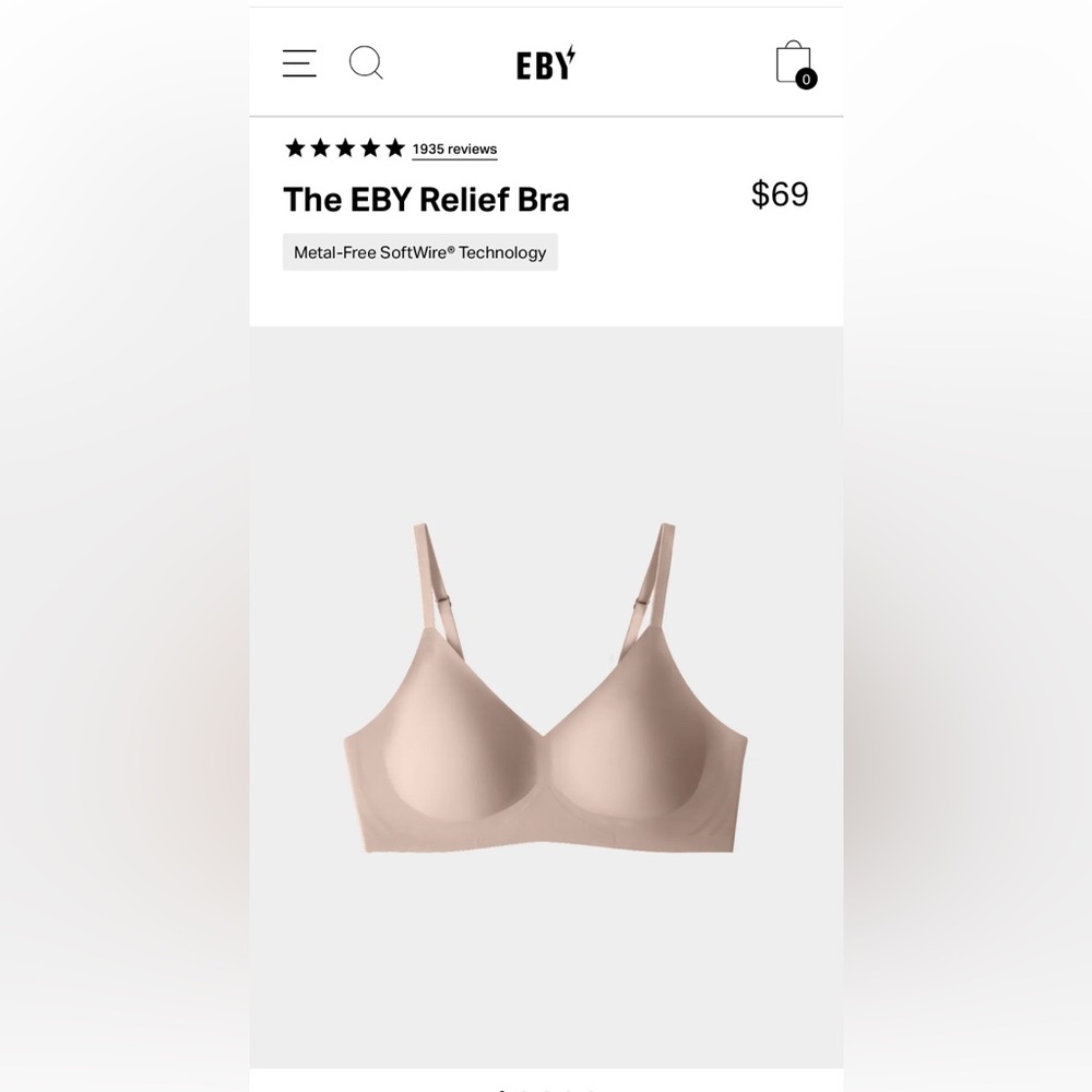 EBY Relief Bra - Small